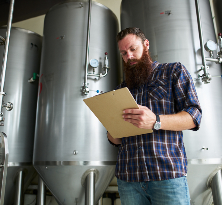 soybean field with turbines in horizon